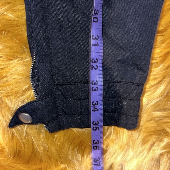 St Laurent Slit knees black unisex jogger pants Sz Large, fits small - Picture 8 of 14